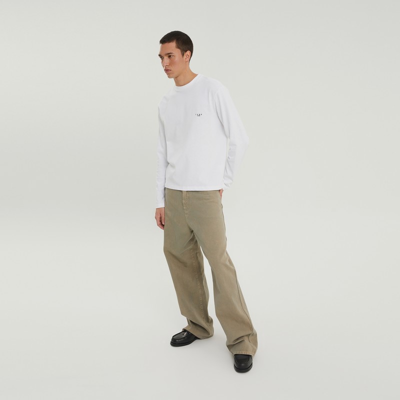 1989 Studio Long-sleeved T-shirt With Embroidered Logo In White