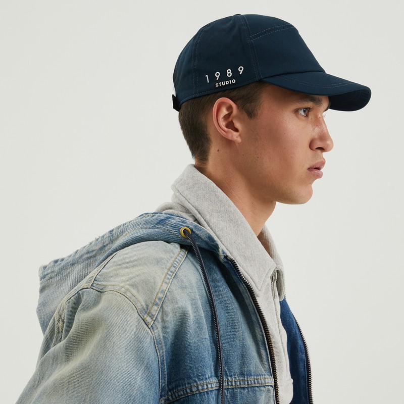 1989 Studio Studio Baseball Cap Curved Brim In Blue