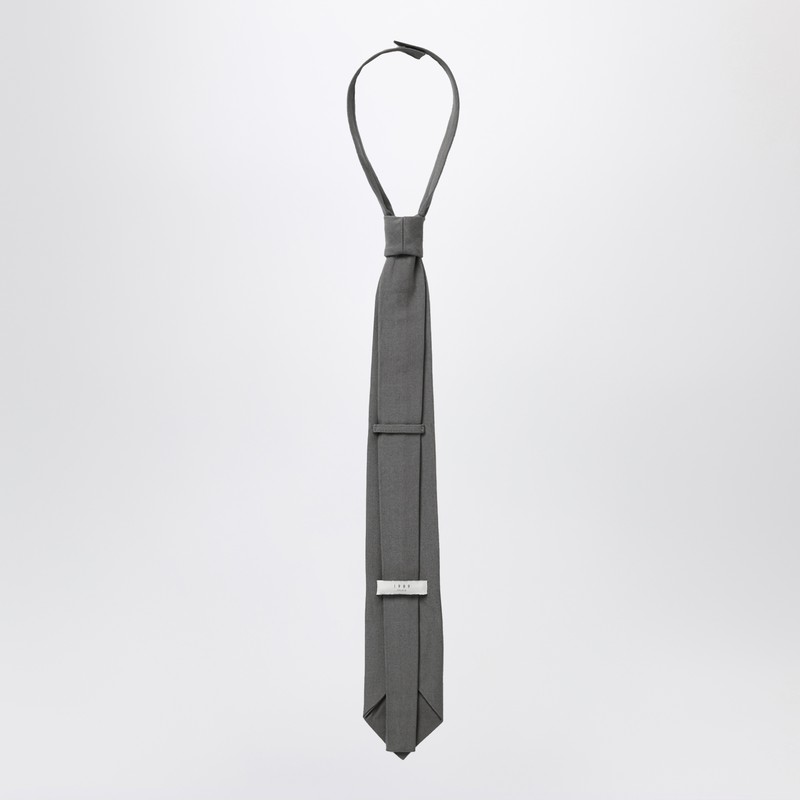 1989 Studio Dark Grey Woven Tie In Grey