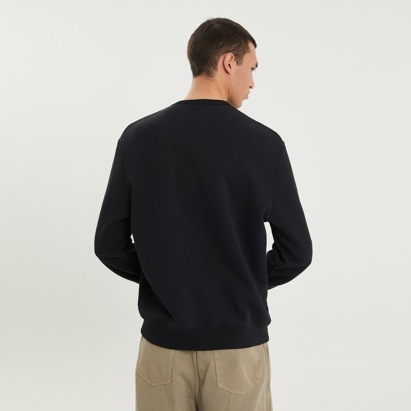 1989 Studio Logo Embroidered Crewneck Sweatshirt In Black