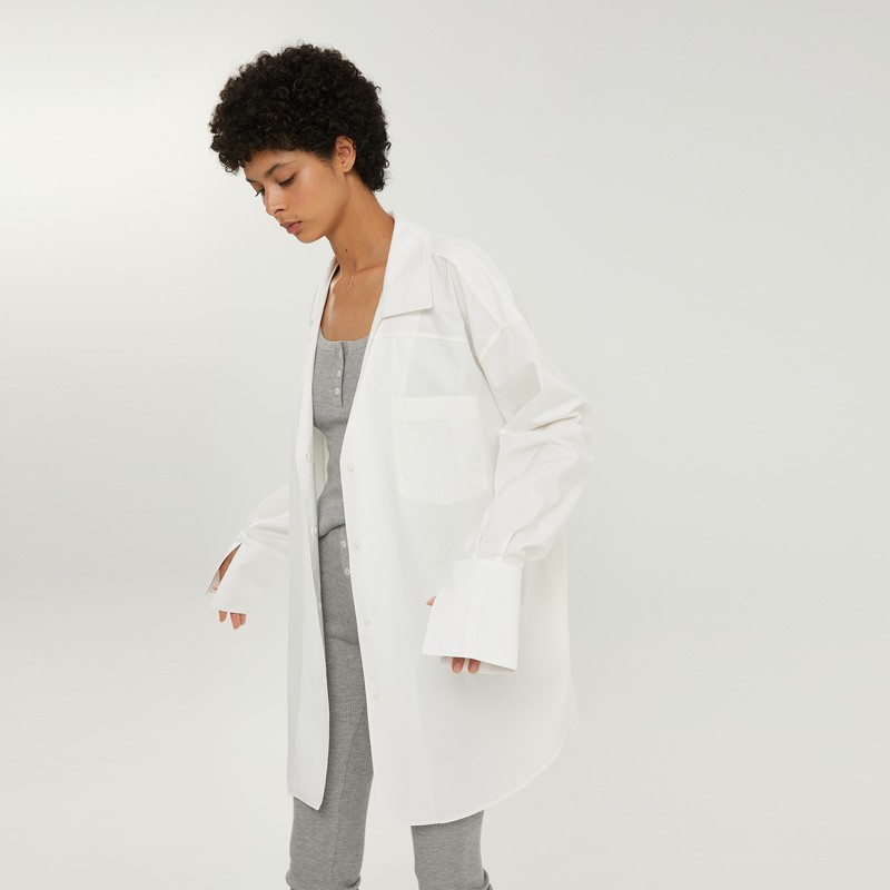 1989 Studio Shirt L/s Dress White In White