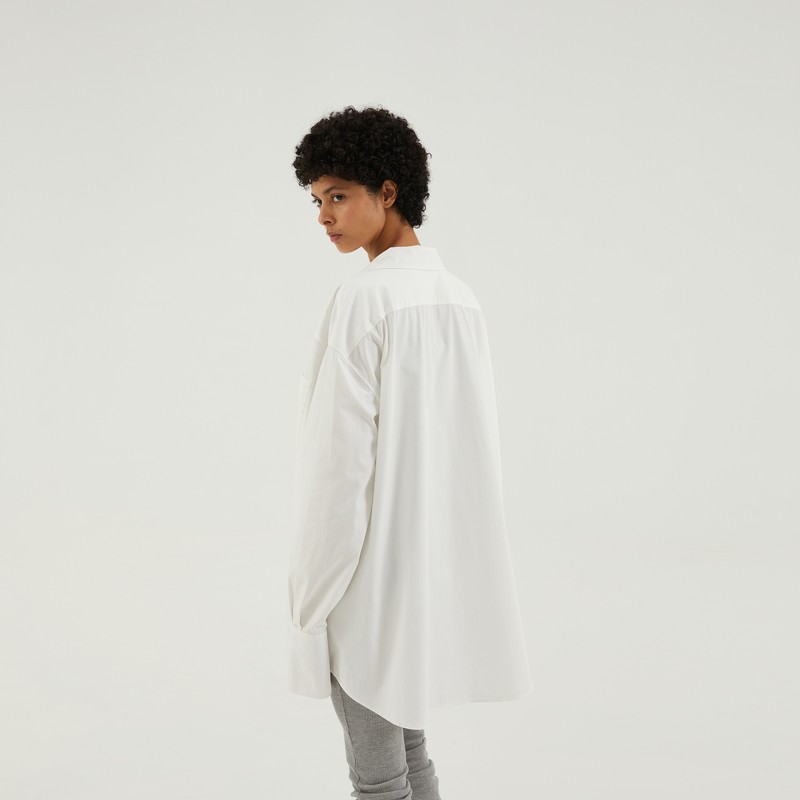 1989 Studio Shirt L/s Dress White In White