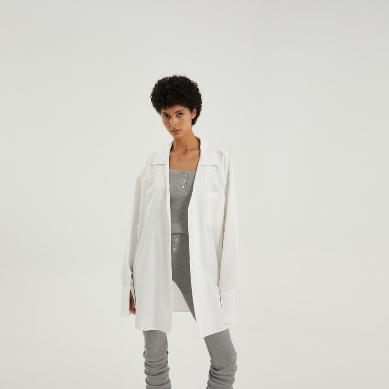 1989 Studio Shirt L/s Dress White In White