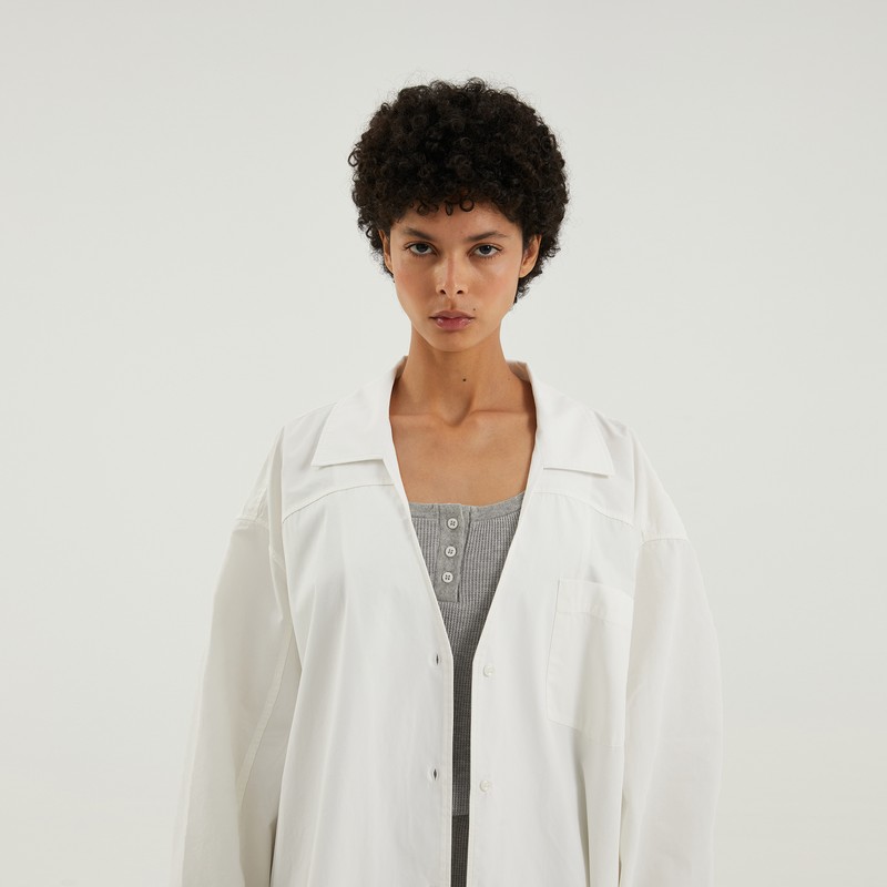 1989 Studio Shirt L/s Dress White In White
