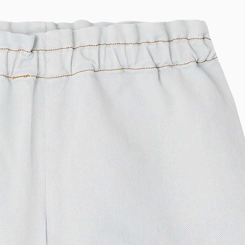 Bonpoint Milly Aqua Blue Cotton Shorts In Light Blue