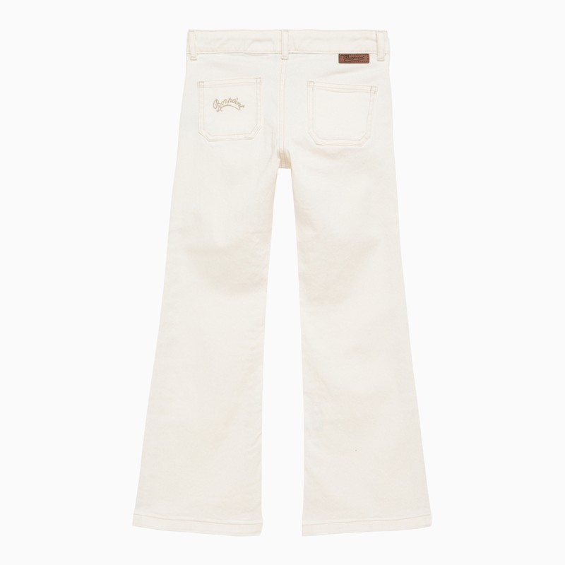Bonpoint Bestie Flared Trousers In White