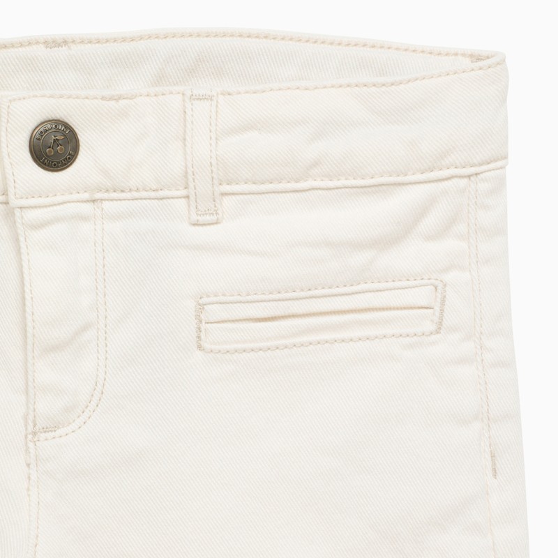 Bonpoint Bestie Flared Trousers In White