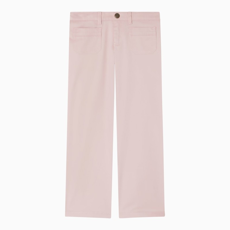 Bonpoint Light Pink Cotton Junon Trousers In Pink