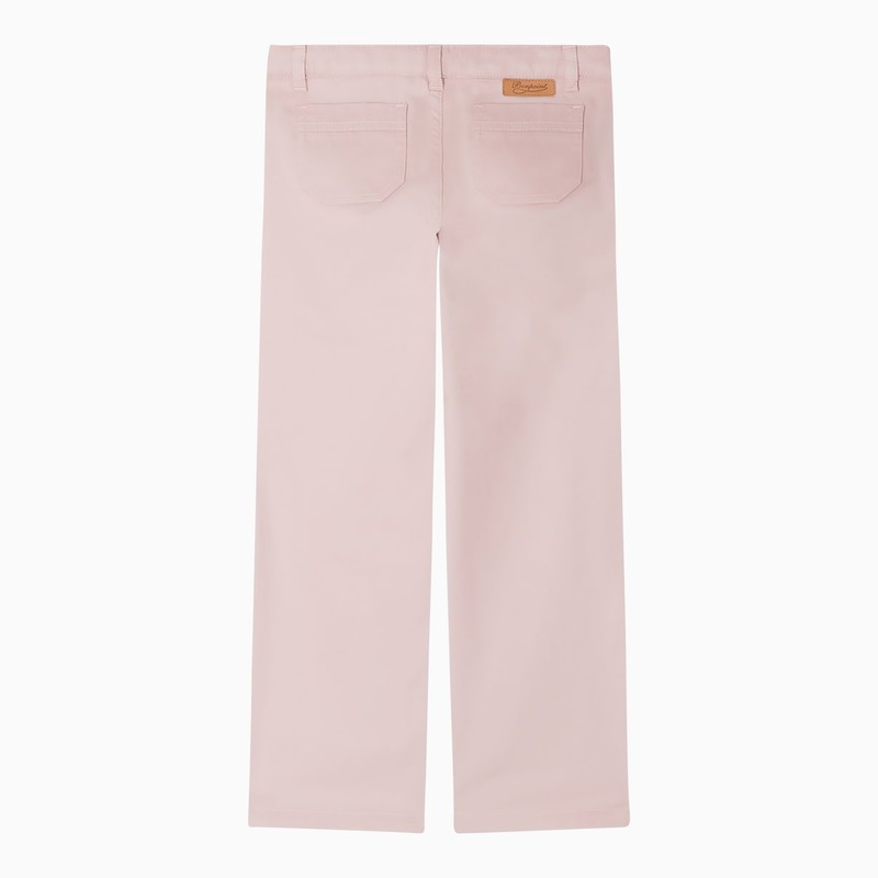 Bonpoint Light Pink Cotton Junon Trousers In Pink