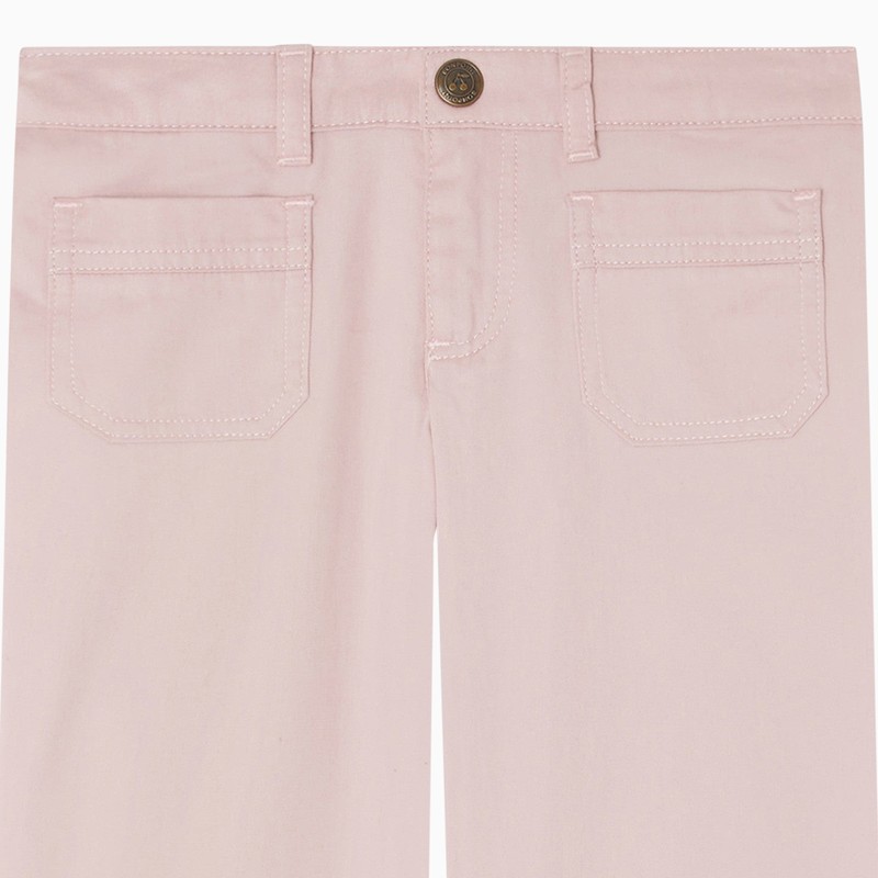 Bonpoint Light Pink Cotton Junon Trousers In Pink