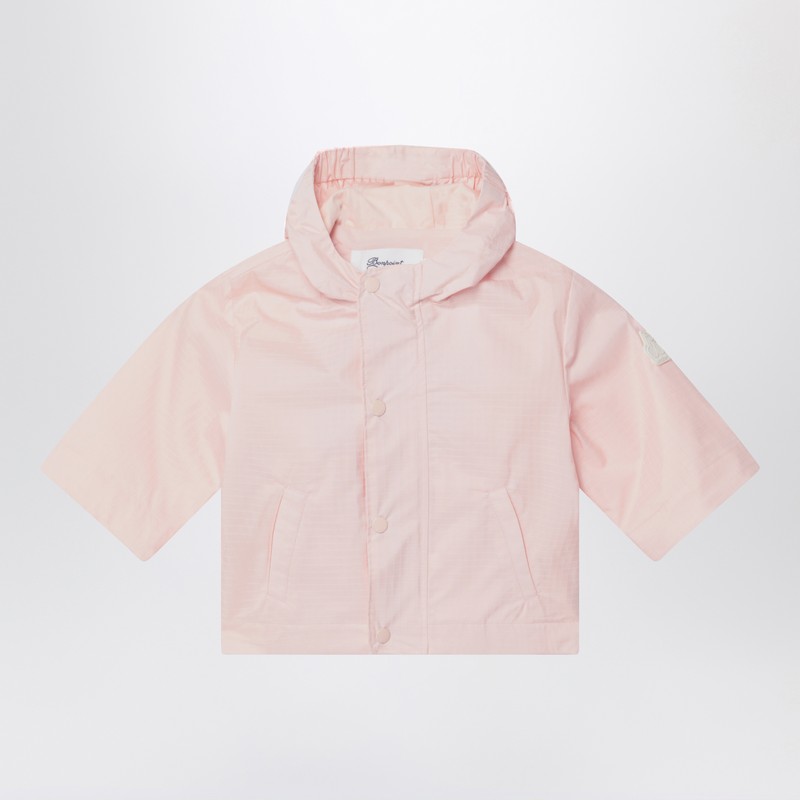 Bonpoint Pink Hooded Jacket In Nylon In Pink