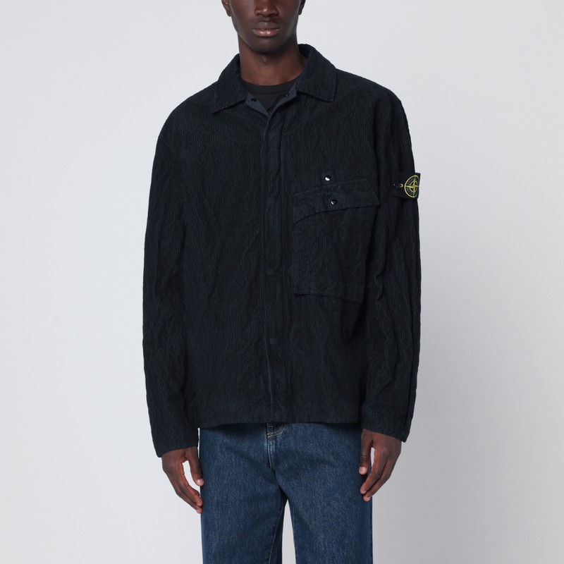 Navy blue corduroy shirt