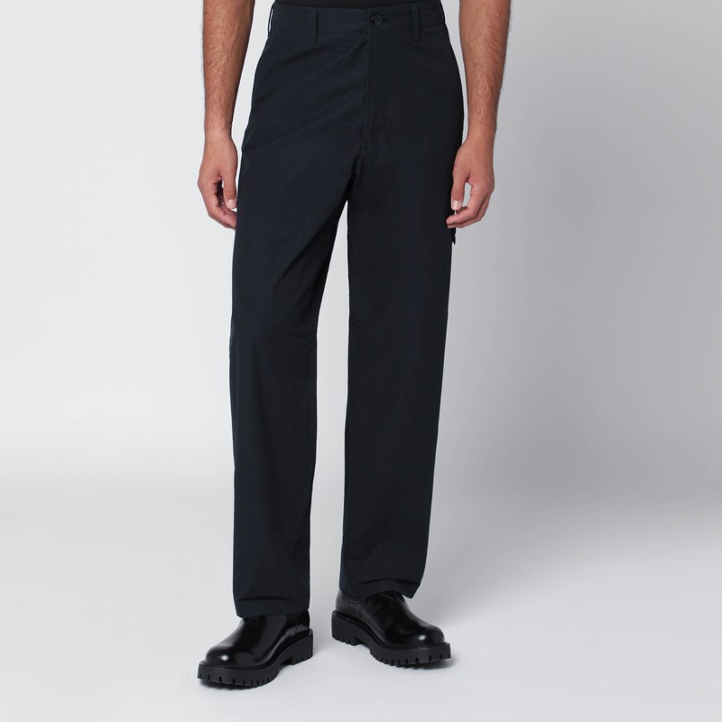 Navy blue cotton trousers