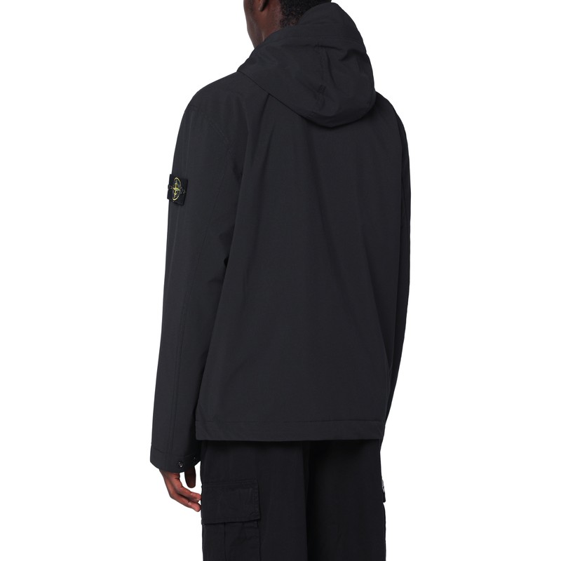 Stone Island 4100086 Soft Shell-r Black In Black