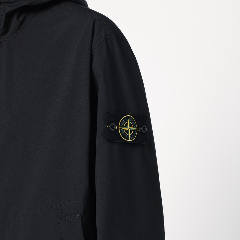 Stone Island 4100086 Soft Shell-r Black In Black