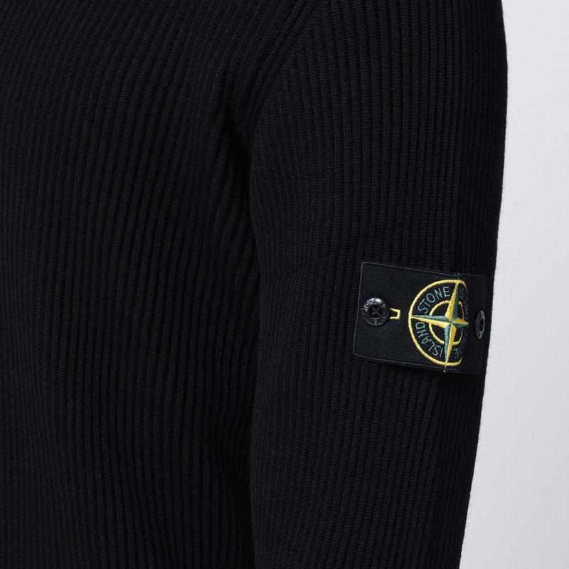 Stone Island Cotton Sweatshirt In Black