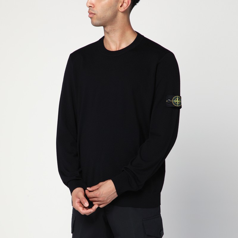 Black wool sweater