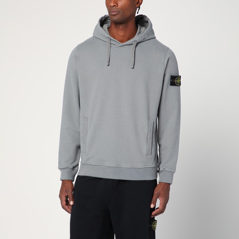 Grey cotton hoodie