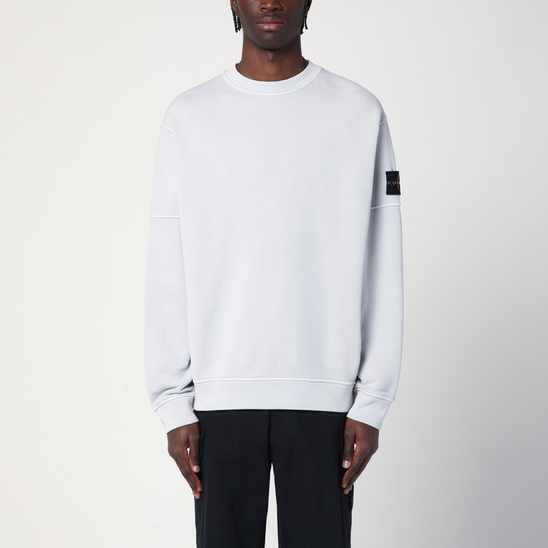 Pearl grey cotton sweatshirt
