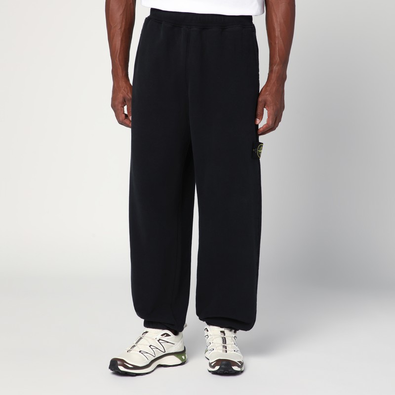 Black cotton jogging pants