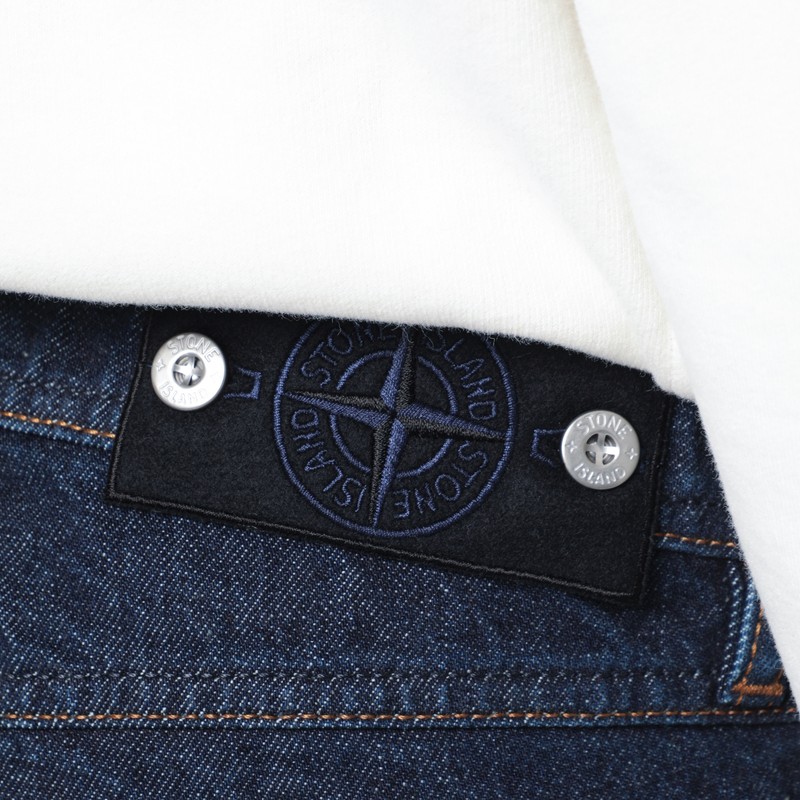 Stone Island Blue Regular-fit Jeans In Blue
