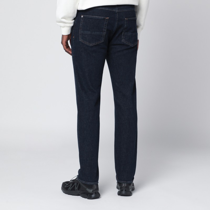 Stone Island Blue Slim-fit Jeans In Blue