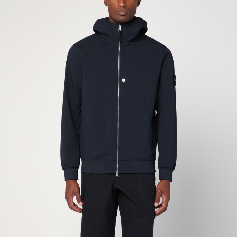 Navy blue technical fabric jacket - Stone Island - Modalova