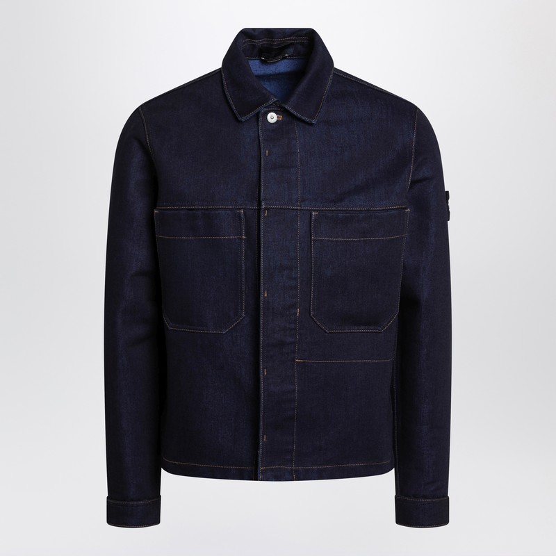 Blue denim canvas jacket