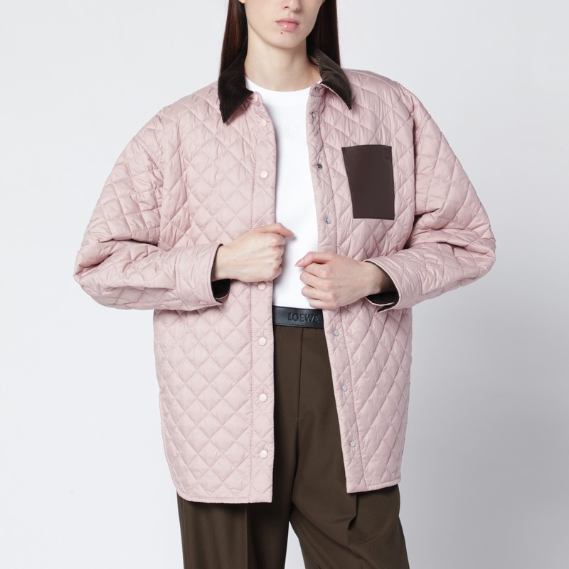 Light pink quilted jacket