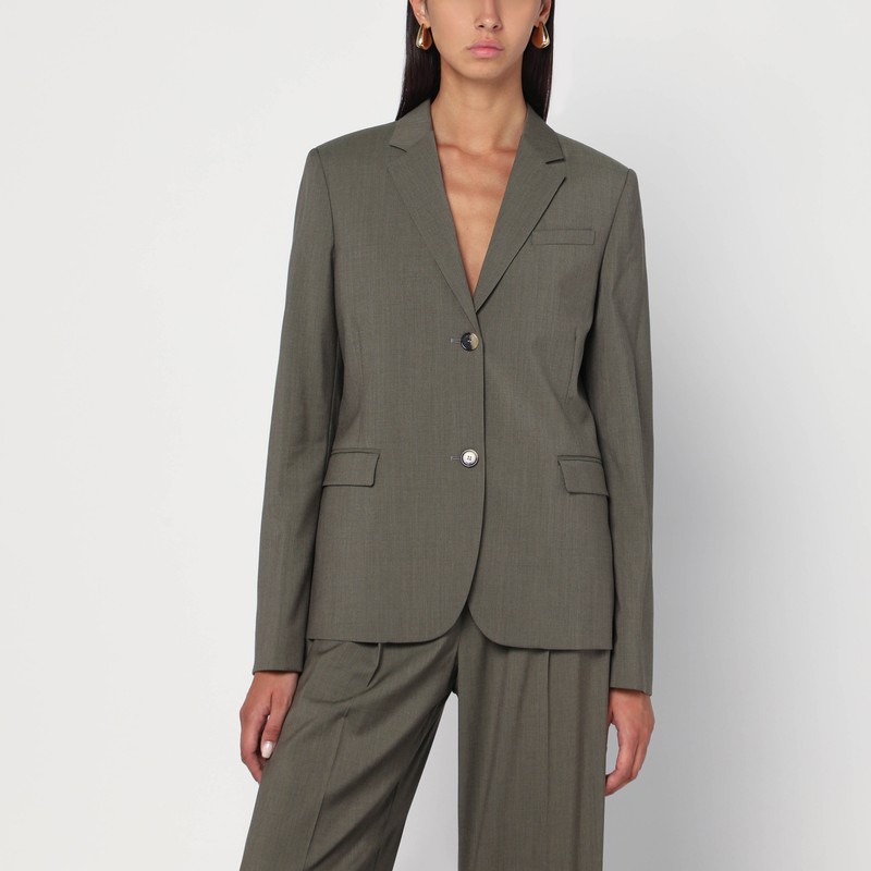 Khaki jacket with slit on the back - Loewe - Modalova