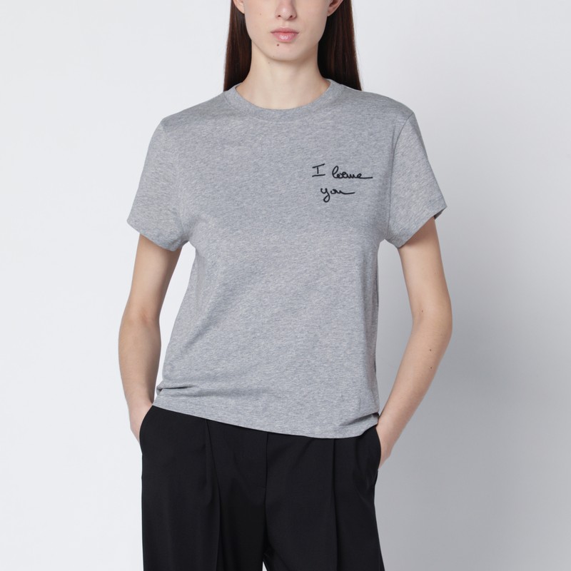 Loewe Gray I You T-shirt In Blue