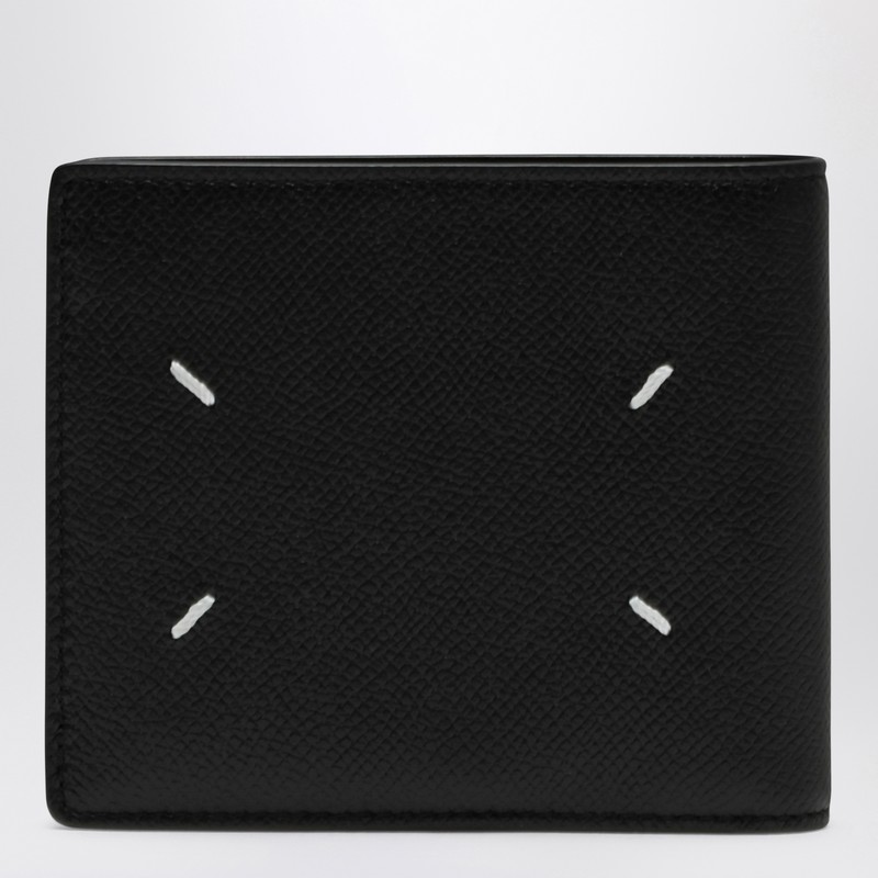Black leather bi-fold wallet - Maison Margiela - Modalova