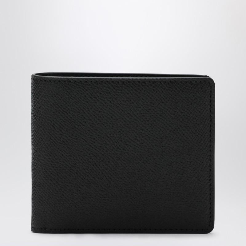 Black bi-fold leather wallet