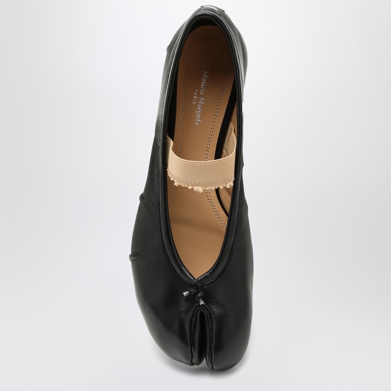 Maison Margiela Black Tabi Ballerinas In Black