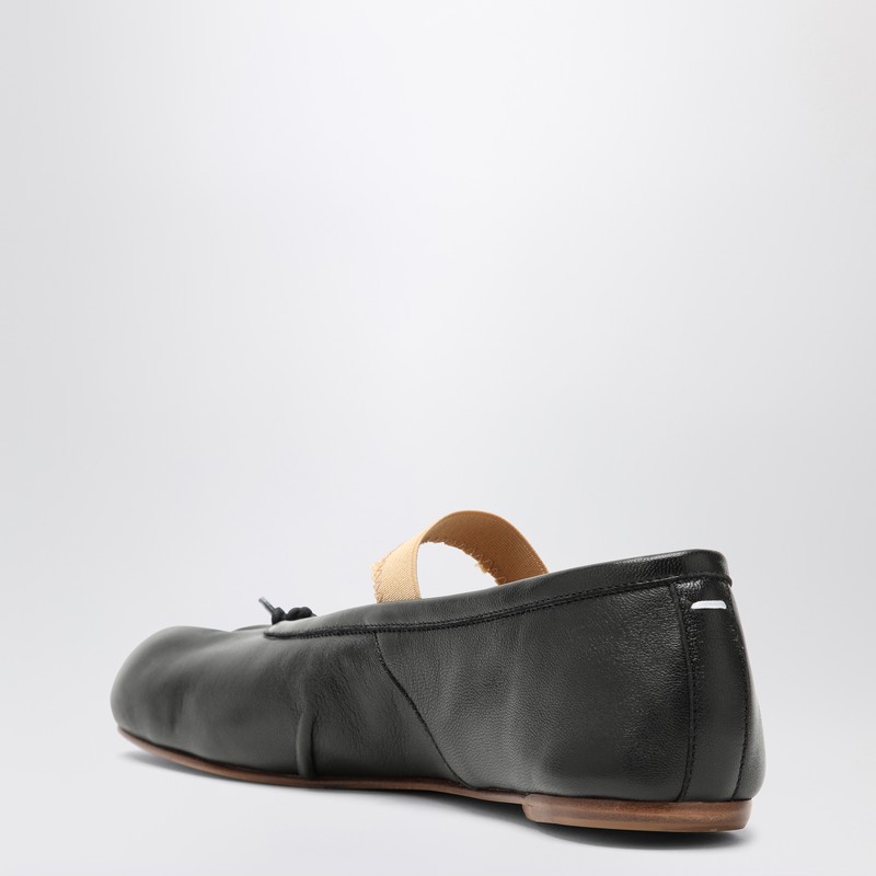 Maison Margiela Black Tabi Ballerinas In Black