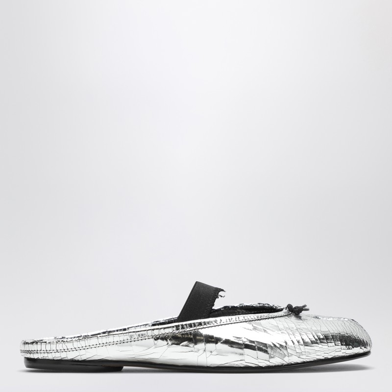 Mule Tabi broken mirror silver