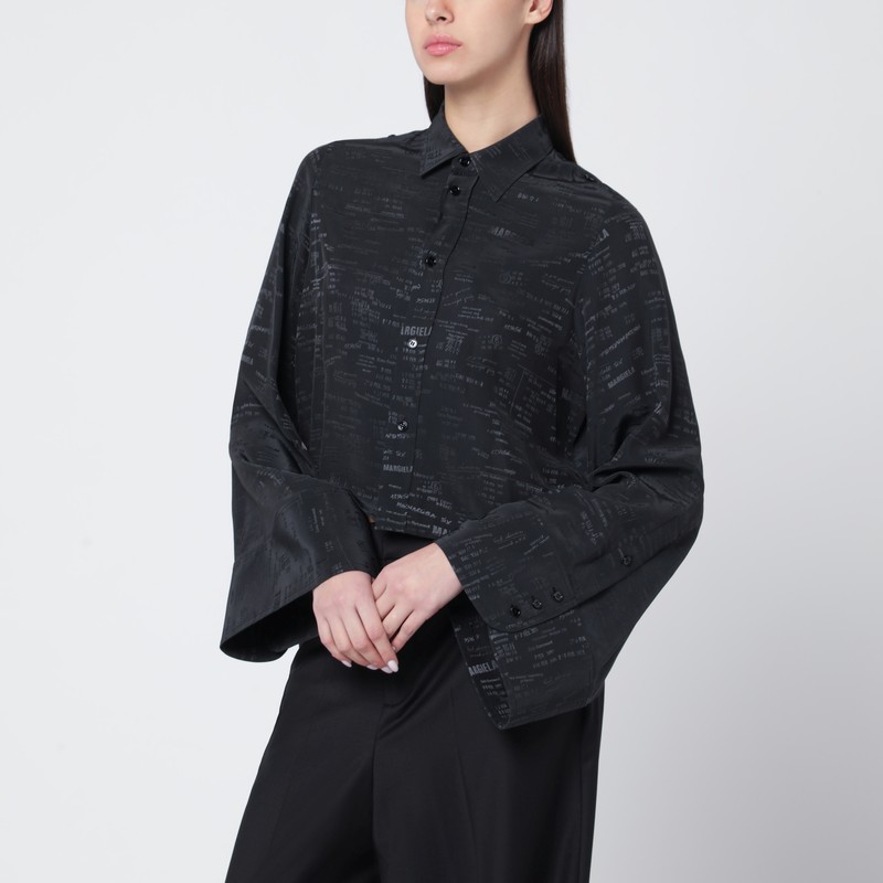 Shirt with all-over logo graphic