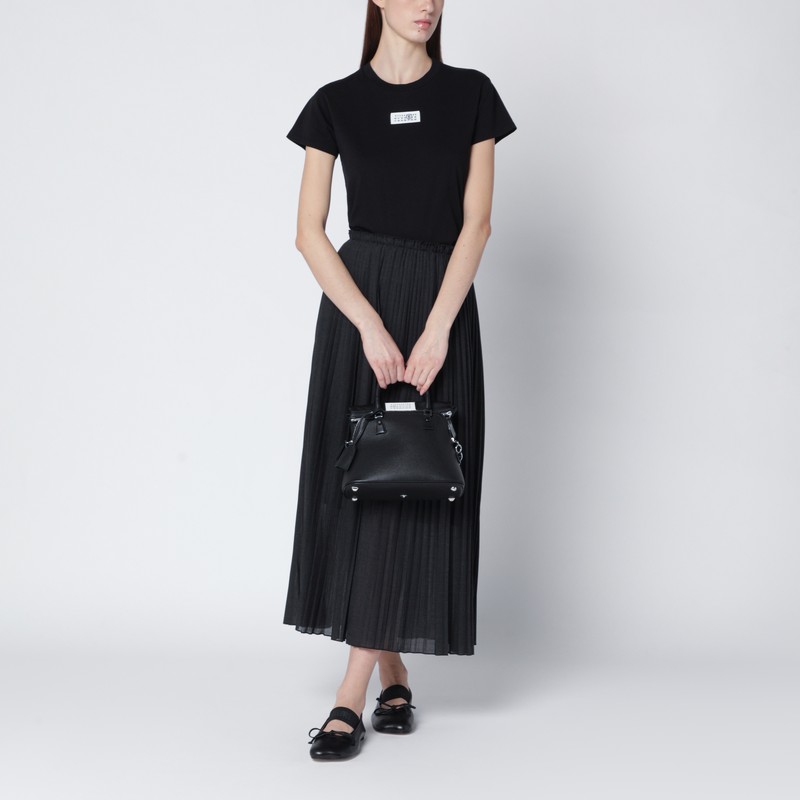 Mm6 Maison Margiela Mm6 By Maison Margiela Numeric Cotton Jersey T-shirt In Black