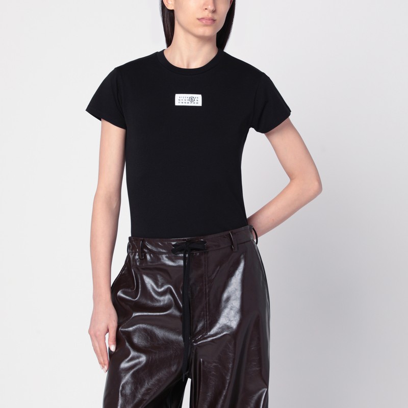 Black T-shirt with Numeric Signature