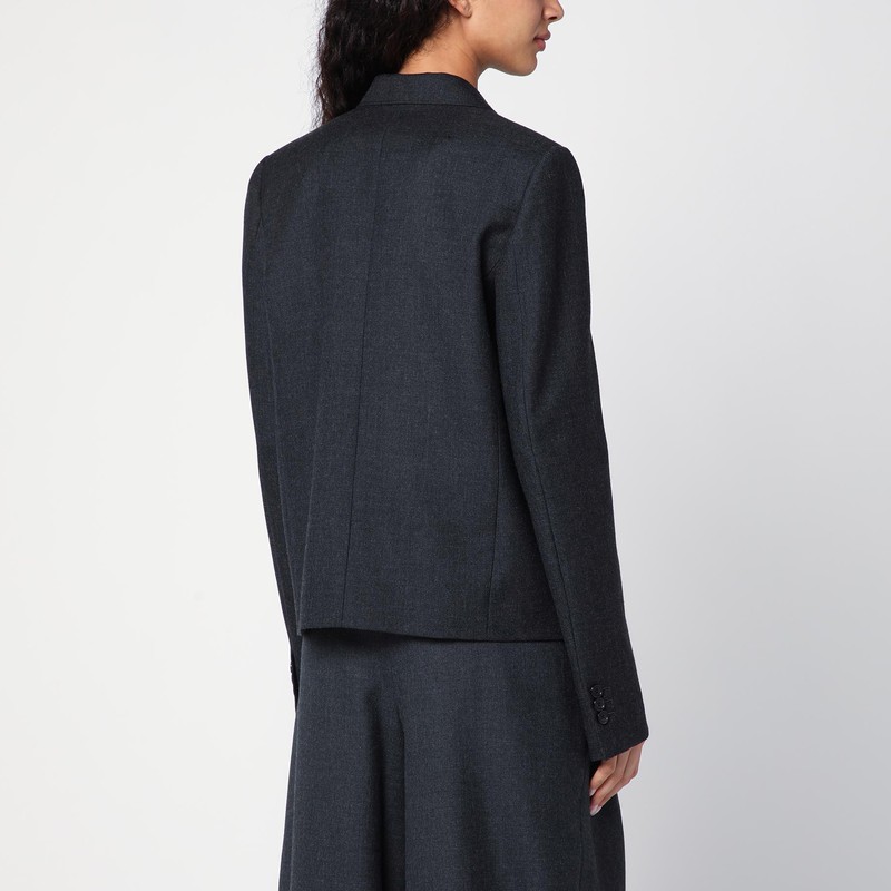 ジャケット Loewe Grey wool double-breasted jacket Loewe Grey Wool Double-breasted Jacket | ModeSens
