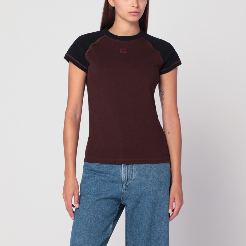 Loewe Black/burgundy Slim T-shirt