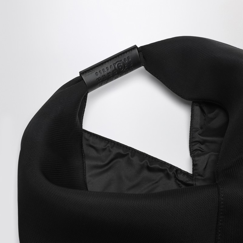 Mm6 Maison Margiela Small Classic Japanese Mesh Shoulder Bag In Black