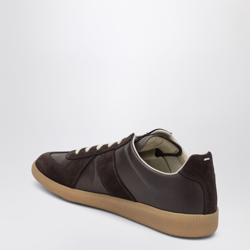 Maison Margiela Dark Brown Replica Sneakers In Brown