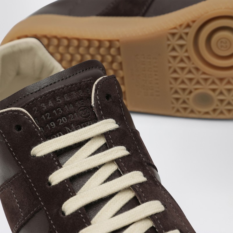 Maison Margiela Dark Brown Replica Sneakers In Brown