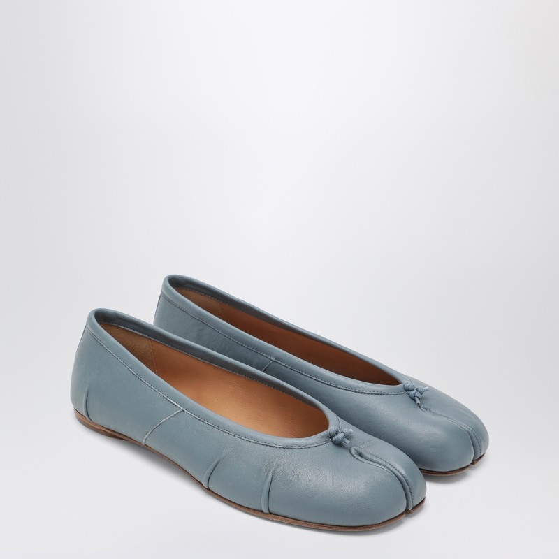 Maison Margiela Grey-blue Tabi New Ballet Flats In Blue