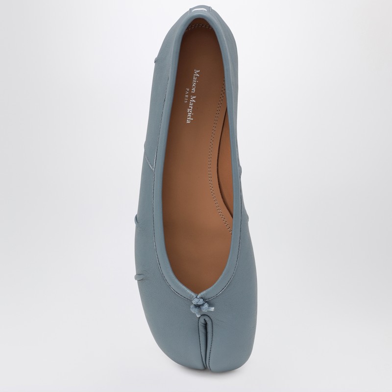 Maison Margiela Grey-blue Tabi New Ballet Flats In Blue