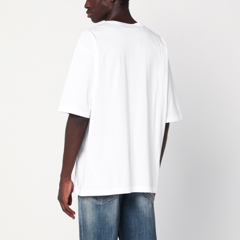 Magliano X D2 White T-shirt With Logo Print In White