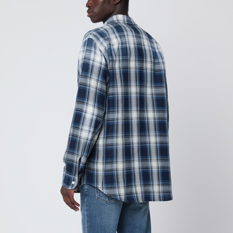 Dsquared2 Checked Pattern Shirt With Pockets And Collar In Multi