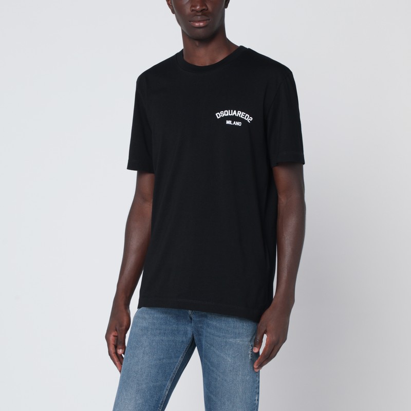 Black T-shirt with logo