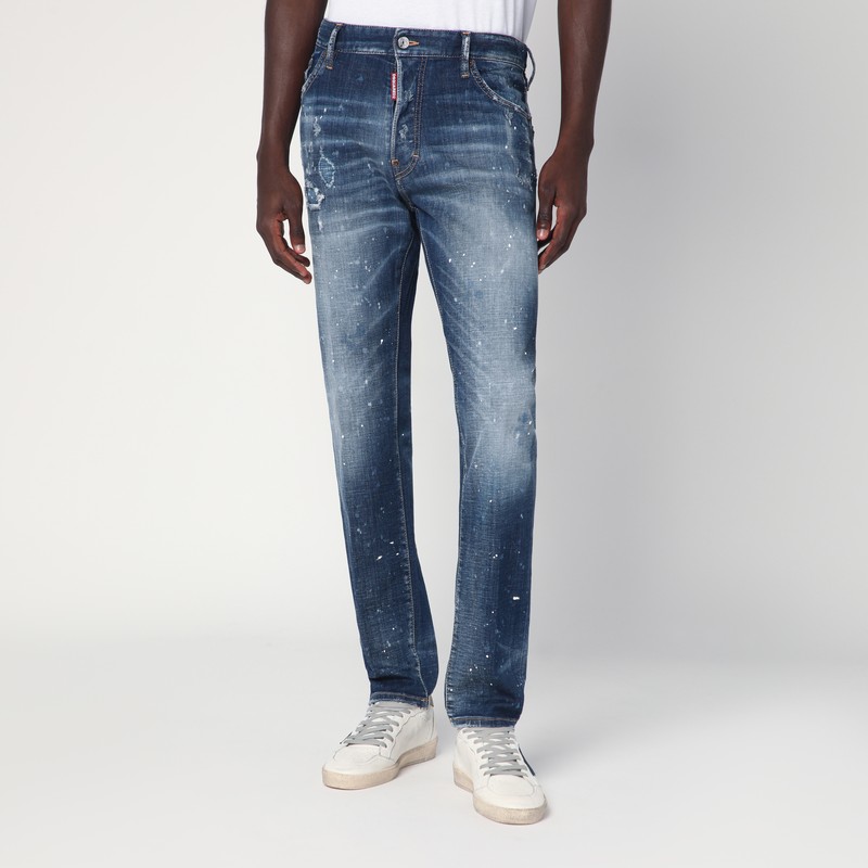 Medium Galaxy Wash Cool Guy jeans in faded blue
